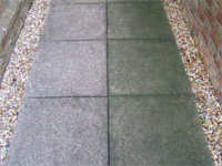 concrete slabs before & after