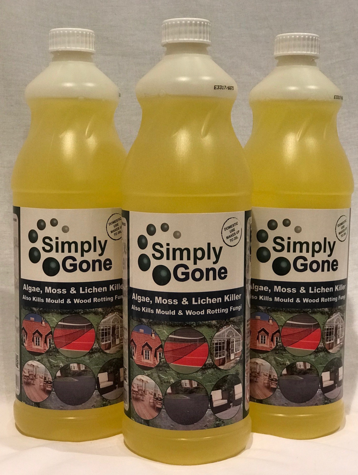 Simply Gone 3 x 1 ltr bottles - Domestic Use (each bottle covers upto 100m²)